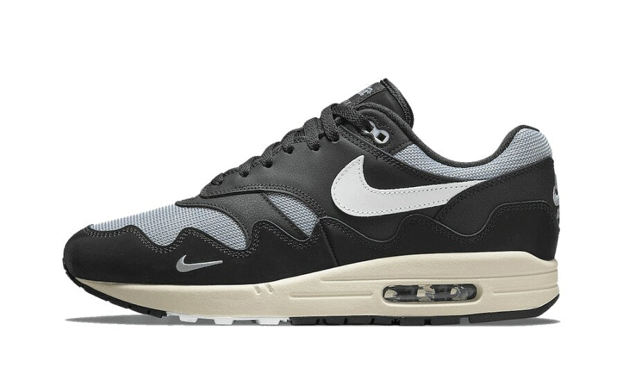 Nike Air Max 1 Patta Waves Metallic Silver White Black