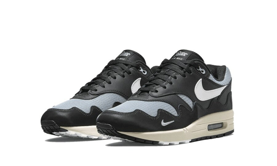 Nike Air Max 1 Patta Waves Metallic Silver White Black